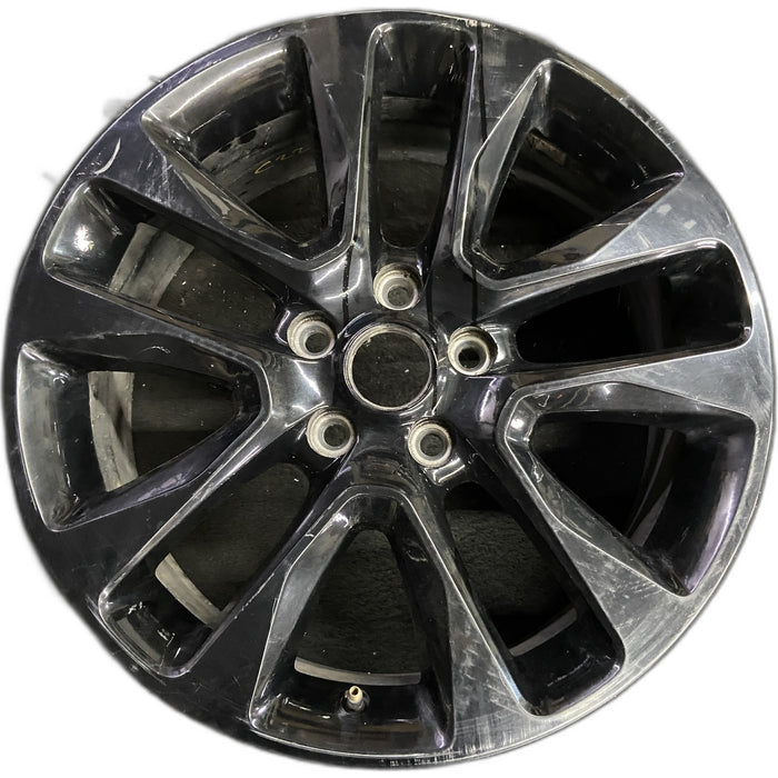 20" GRAND CHEROKEE 17 20x8, 5 spoke , w/o 75th Anniversary package; , black - Front View