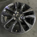 20" GRAND CHEROKEE 17 20x8, 5 spoke , w/o 75th Anniversary package; , black - Side Profile