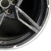 20" CORVETTE 20-22 rear 20x11 5 spoke black opt Q8Q Original OEM Wheel Rim - Close-Up Detail