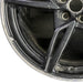 20" CORVETTE 20-22 rear 20x11 5 spoke black opt Q8Q Original OEM Wheel Rim - Back View