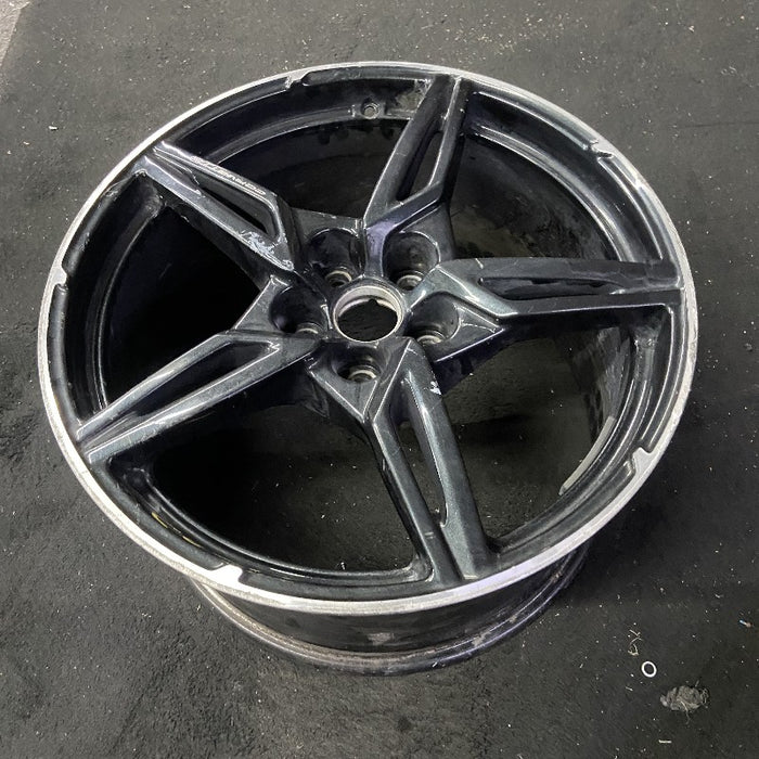 20" CORVETTE 20-22 rear 20x11 5 spoke black opt Q8Q Original OEM Wheel Rim - View 8