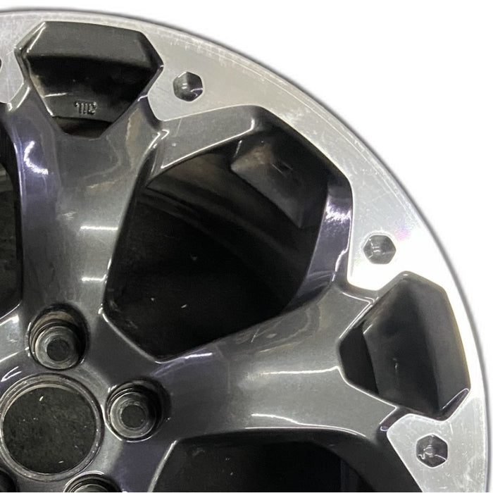 17" XV CROSSTREK 21 17x7 alloy machined face dark gray pockets outer machined Original OEM Wheel Rim