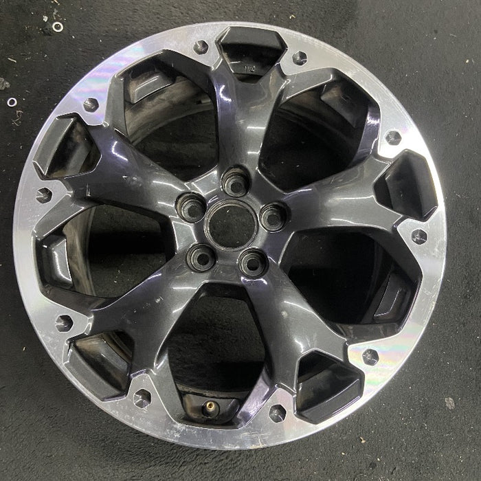 17" XV CROSSTREK 21 17x7 alloy machined face dark gray pockets outer machined Original OEM Wheel Rim