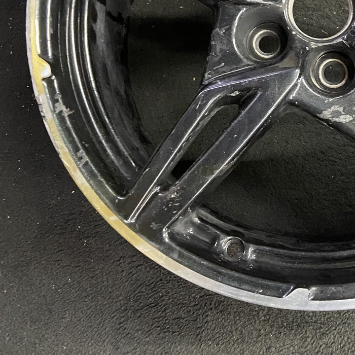 19" CORVETTE 20-22 frt 19x8.5 5 spoke black opt Q8Q Original OEM Wheel Rim