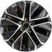 19" MIRAI 21-24 19x8 5 V spoke machined black Original OEM Wheel Rim - Front View