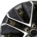 19" MIRAI 21-24 19x8 5 V spoke machined black Original OEM Wheel Rim - Angle View