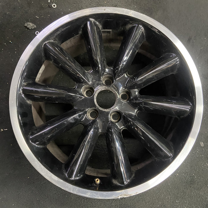19" MUSTANG 12 19x9.5 , 10 straight spoke Original OEM Wheel Rim - Side Profile