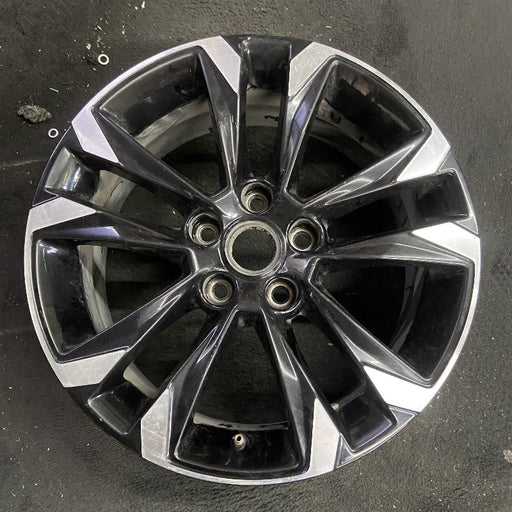 17" TRAILBLAZER 21-23 17x7.5 5 double spoke gloss black opt Q6V Original OEM - Front View