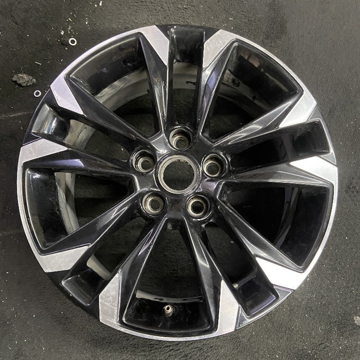 17" TRAILBLAZER 21-23 17x7.5 5 double spoke gloss black opt Q6V Original OEM - Front View