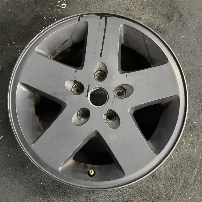 17" WRANGLER 10 17x7.5 5 spoke w/o beadlock; finish gray Original OEM Wheel Rim - Front View