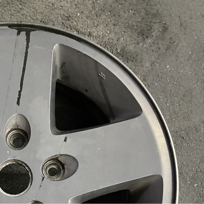 17" WRANGLER 10 17x7.5 5 spoke w/o beadlock; finish gray Original OEM Wheel Rim - Close-Up Detail