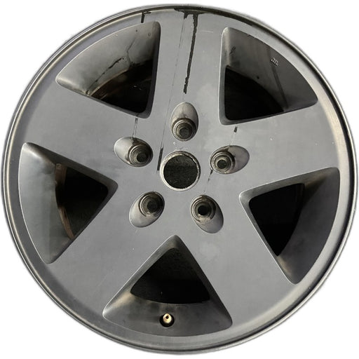 17" WRANGLER 10 17x7.5 5 spoke w/o beadlock; finish gray Original OEM Wheel Rim - Front View