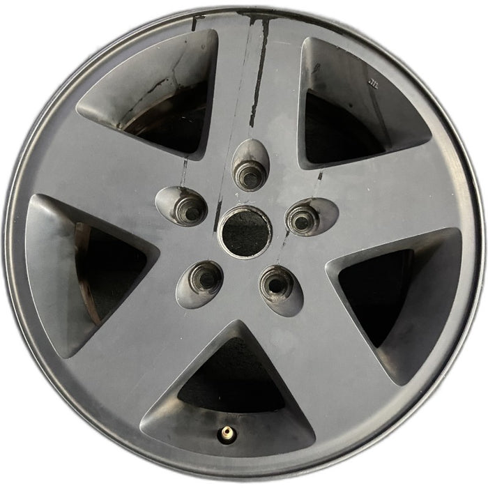 17" WRANGLER 10 17x7.5 5 spoke w/o beadlock; finish gray Original OEM Wheel Rim - Front View