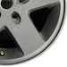 17" WRANGLER 10 17x7.5 5 spoke w/o beadlock; finish gray Original OEM Wheel Rim - Close-Up Detail