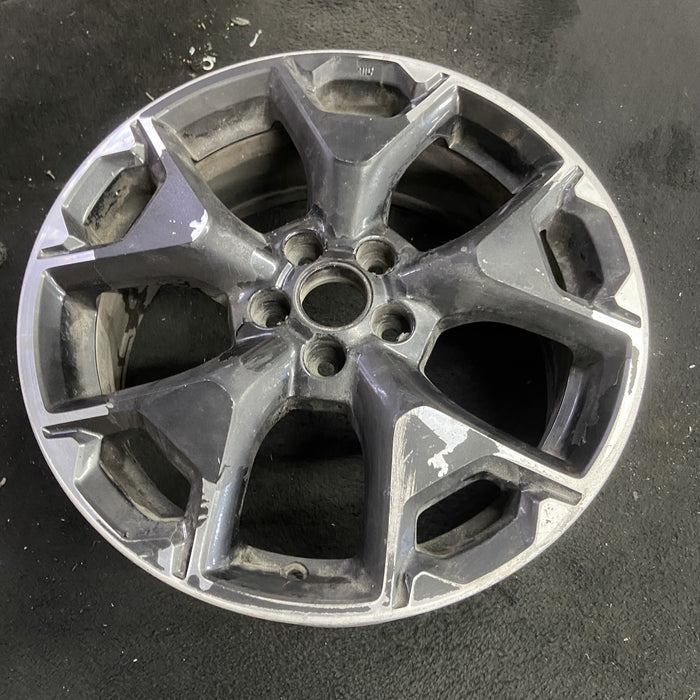 17" XV CROSSTREK 18-20 17x7 , w/machined face Original OEM Wheel Rim - Side Profile