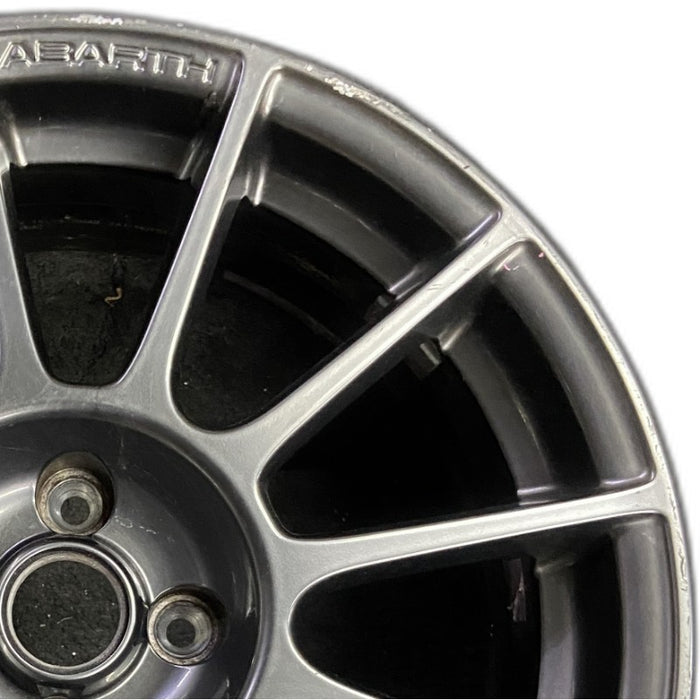 17" FIAT 500 12-13 2 Dr 17x7 alloy black finish Original OEM Wheel Rim