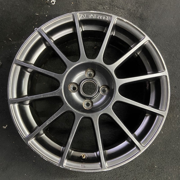 17" FIAT 500 12-13 2 Dr 17x7 alloy black finish Original OEM Wheel Rim