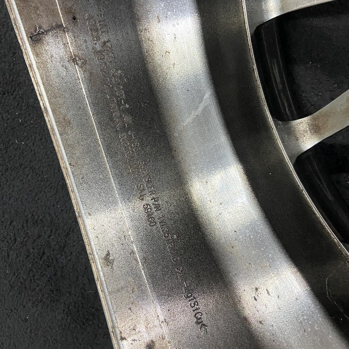 17" FIAT 500 12-13 2 Dr 17x7 alloy black finish Original OEM Wheel Rim