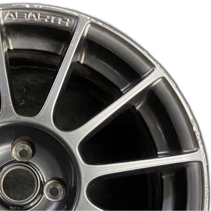 17" FIAT 500 12-13 2 Dr 17x7 alloy black finish Original OEM Wheel Rim