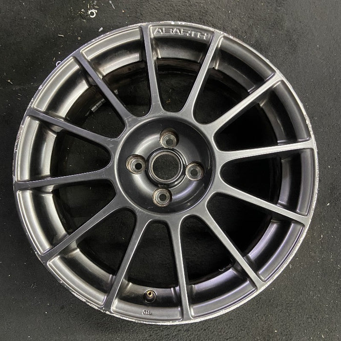 17" FIAT 500 12-13 2 Dr 17x7 alloy black finish Original OEM Wheel Rim