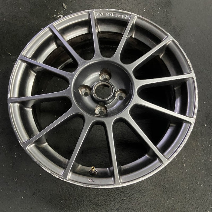 17" FIAT 500 12-13 2 Dr 17x7 alloy black finish Original OEM Wheel Rim