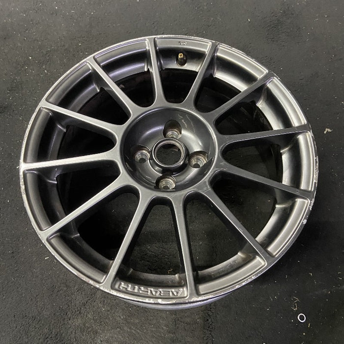 17" FIAT 500 12-13 2 Dr 17x7 alloy black finish Original OEM Wheel Rim