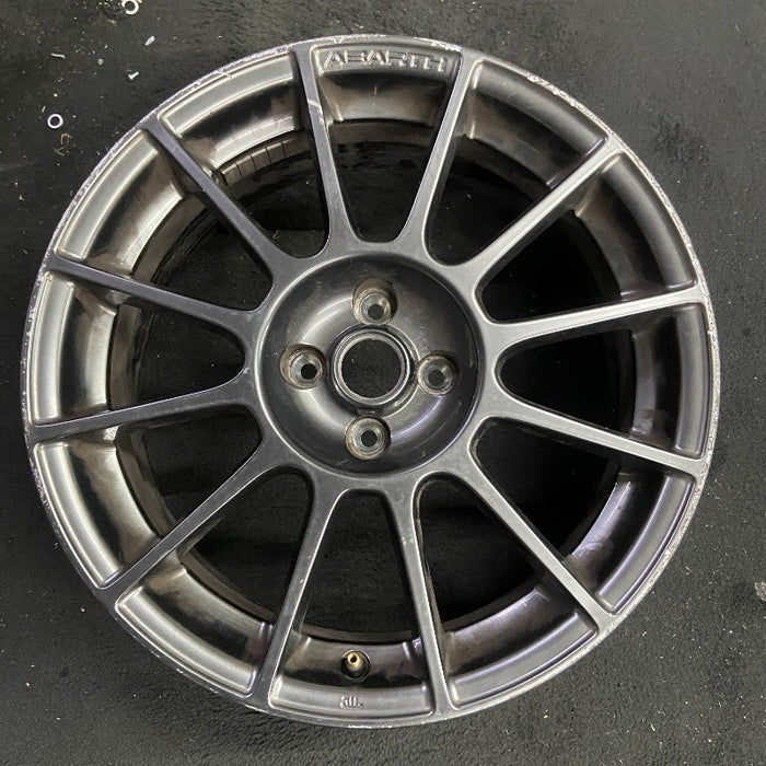 17" FIAT 500 12-13 2 Dr 17x7 alloy black finish Original OEM Wheel Rim