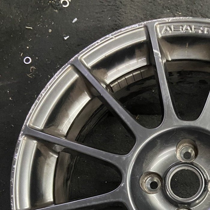 17" FIAT 500 12-13 2 Dr 17x7 alloy black finish Original OEM Wheel Rim