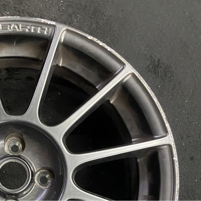 17" FIAT 500 12-13 2 Dr 17x7 alloy black finish Original OEM Wheel Rim