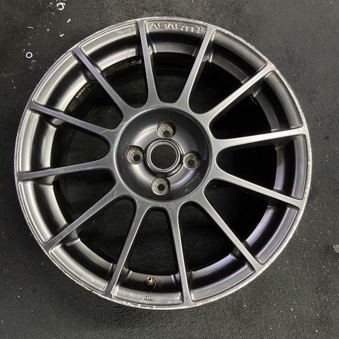 17" FIAT 500 12-13 2 Dr 17x7 alloy black finish Original OEM Wheel Rim