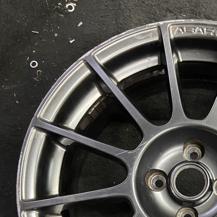 17" FIAT 500 12-13 2 Dr 17x7 alloy black finish Original OEM Wheel Rim