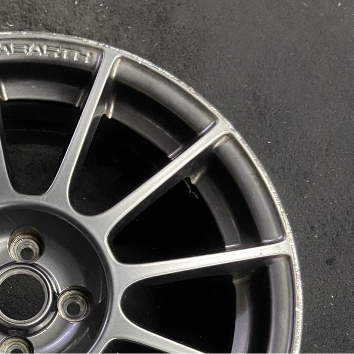 17" FIAT 500 12-13 2 Dr 17x7 alloy black finish Original OEM Wheel Rim