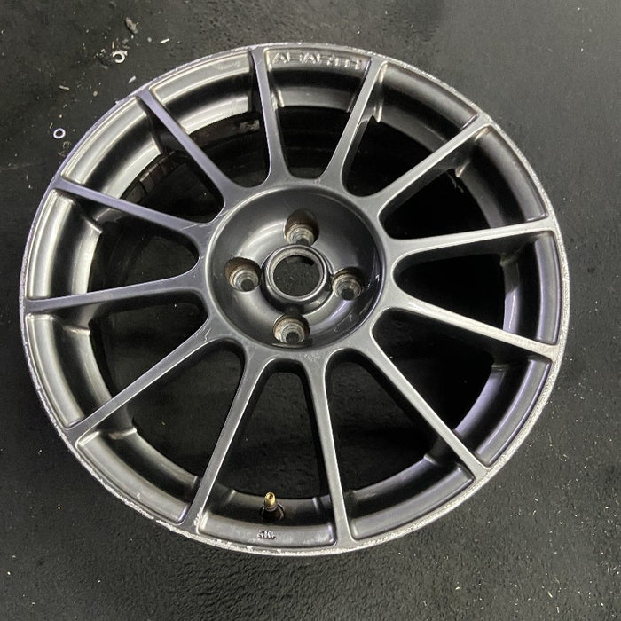 17" FIAT 500 12-13 2 Dr 17x7 alloy black finish Original OEM Wheel Rim