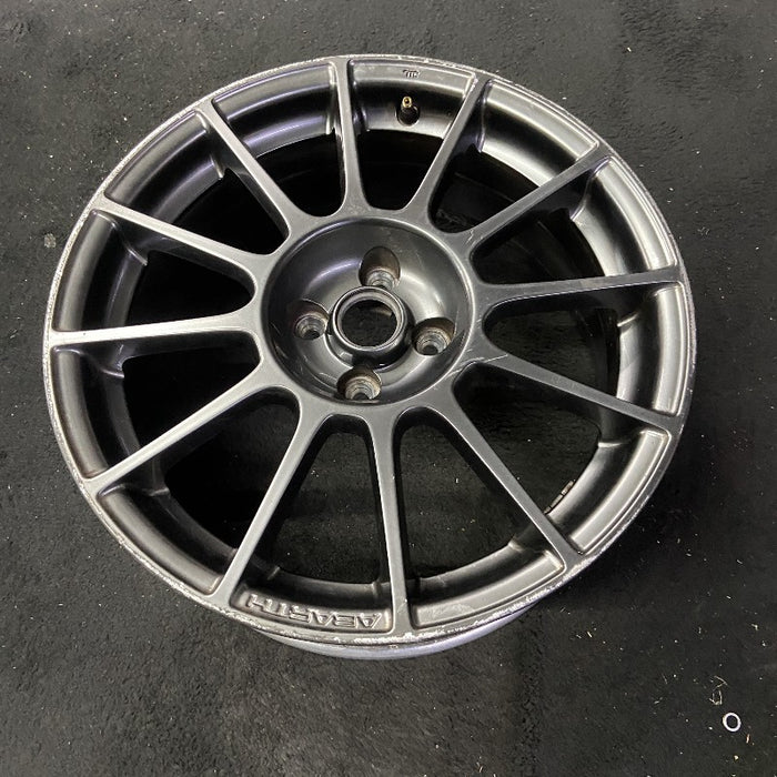 17" FIAT 500 12-13 2 Dr 17x7 alloy black finish Original OEM Wheel Rim