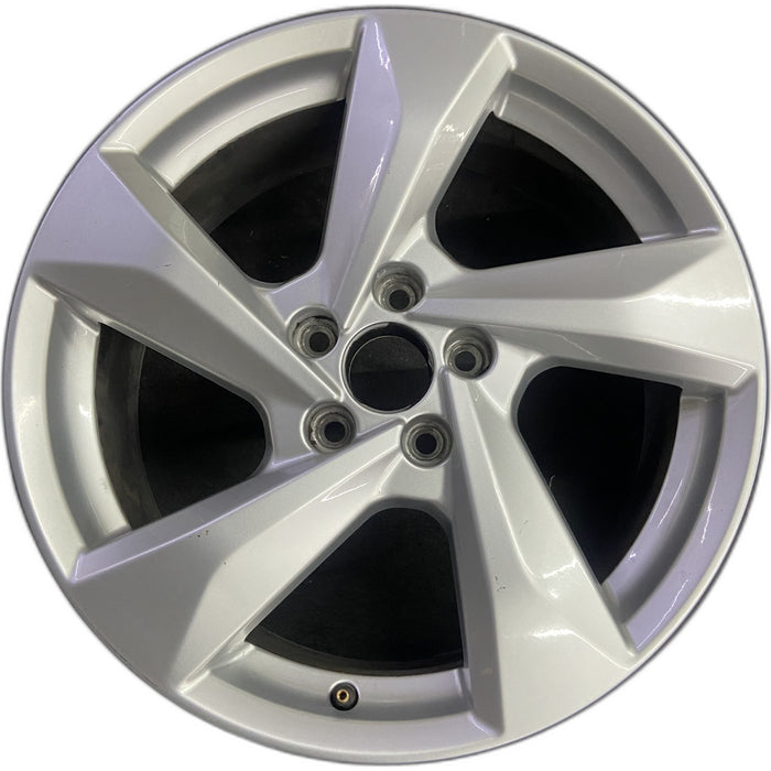 18" AUDI Q3 19-23 18x7 , , angled spoke Original OEM Wheel Rim - Front View