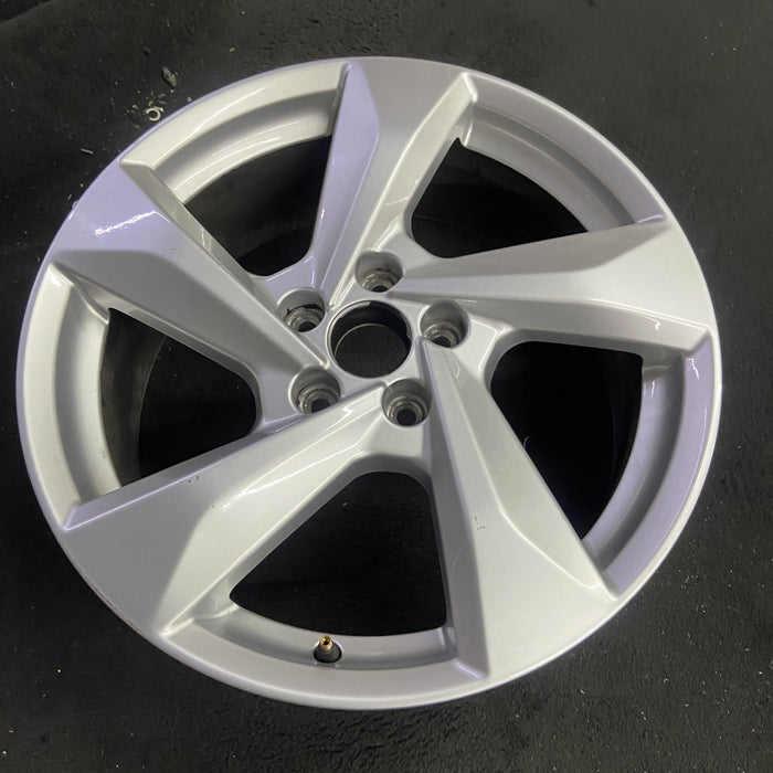 18" AUDI Q3 19-23 18x7 , , angled spoke Original OEM Wheel Rim - Side Profile