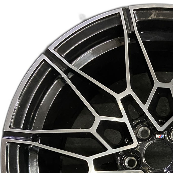 19" BMW M3 21-24 19x9.5 10 spoke diamd spoke w/o machined face Original OEM Wheel Rim