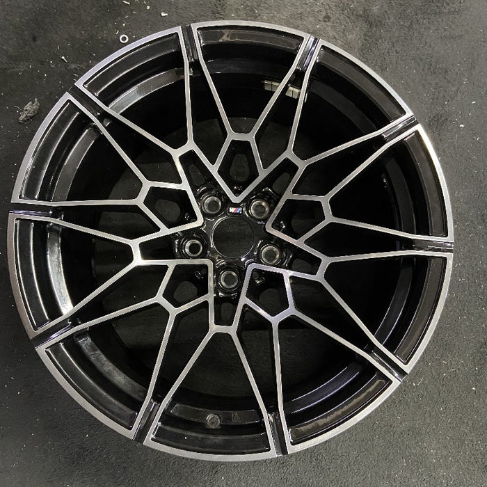 19" BMW M3 21-24 19x9.5 10 spoke diamd spoke w/o machined face Original OEM Wheel Rim