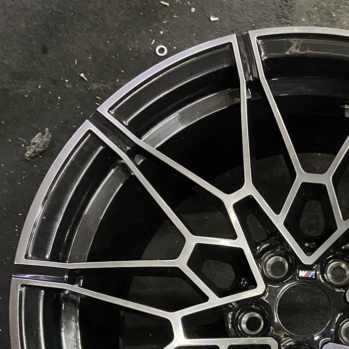 19" BMW M3 21-24 19x9.5 10 spoke diamd spoke w/o machined face Original OEM Wheel Rim