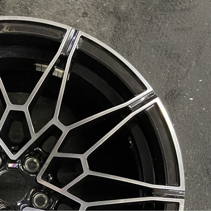 19" BMW M3 21-24 19x9.5 10 spoke diamd spoke w/o machined face Original OEM Wheel Rim