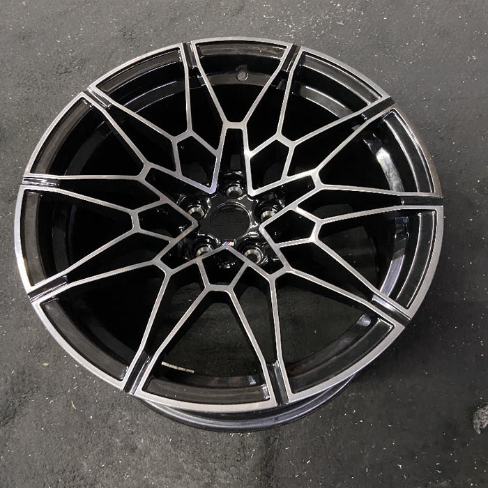 19" BMW M3 21-24 19x9.5 10 spoke diamd spoke w/o machined face Original OEM Wheel Rim