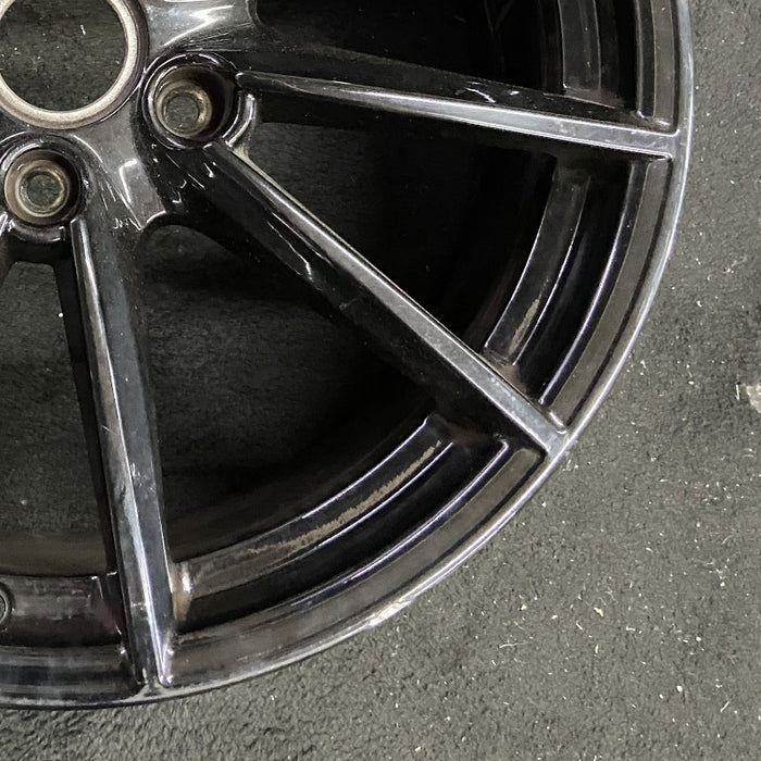 20" PORSCHE 911 20-23 20x8.5 10 spoke straight spoke w/o machined face; gloss black Original OEM Wheel Rim