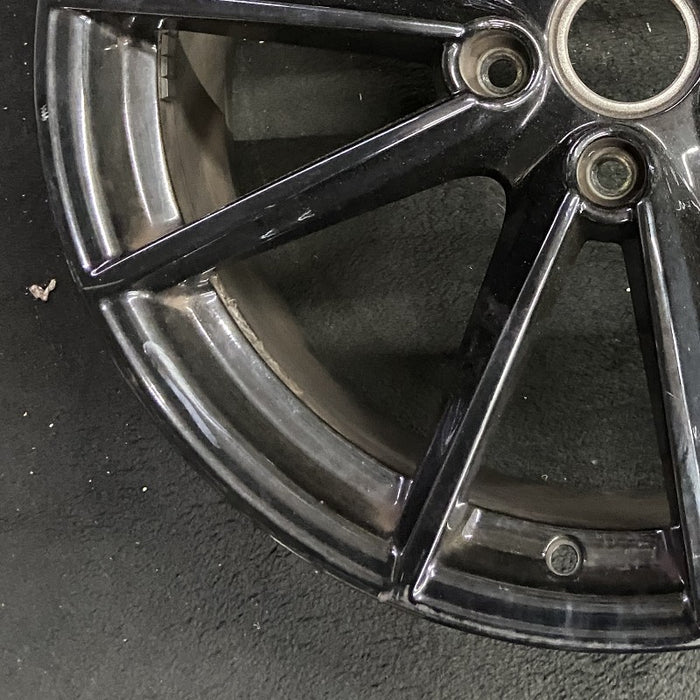 20" PORSCHE 911 20-23 20x8.5 10 spoke straight spoke w/o machined face; gloss black Original OEM Wheel Rim