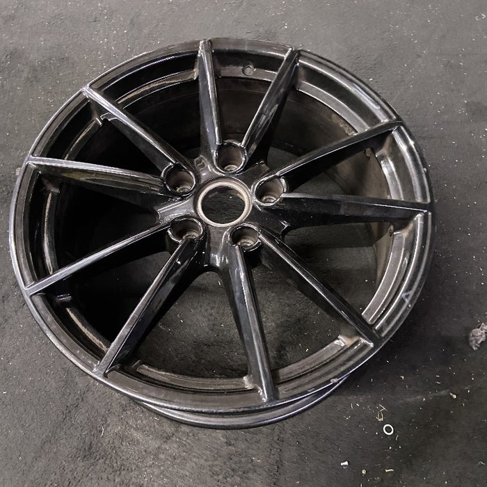 20" PORSCHE 911 20-23 20x8.5 10 spoke straight spoke w/o machined face; gloss black Original OEM Wheel Rim