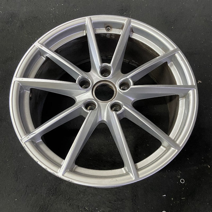 20" PORSCHE 911 20-23 20x8.5 10 spoke straight spoke w/o machined face; gloss black Original OEM Wheel Rim