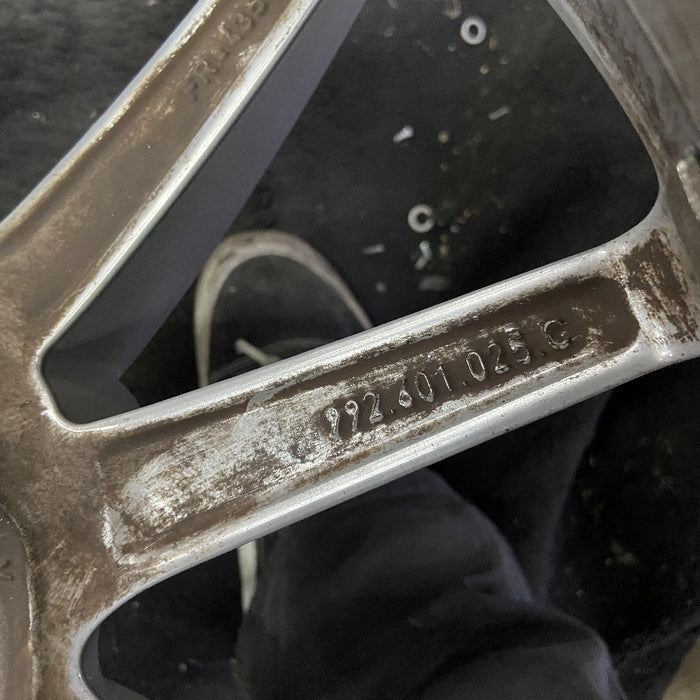 20" PORSCHE 911 20-23 20x8.5 10 spoke straight spoke w/o machined face; gloss black Original OEM Wheel Rim