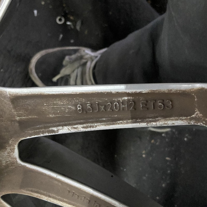 20" PORSCHE 911 20-23 20x8.5 10 spoke straight spoke w/o machined face; gloss black Original OEM Wheel Rim