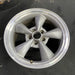17" MUSTANG 00 17x8, , w/exposed lug nuts, funnel spoke Original OEM Wheel Rim - Side Profile