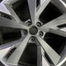 20" Q4 22 20x8 5 spoke silver dark gray Original OEM Wheel Rim - Angle View