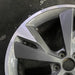 20" Q4 22 20x8 5 spoke silver dark gray Original OEM Wheel Rim - Side Profile